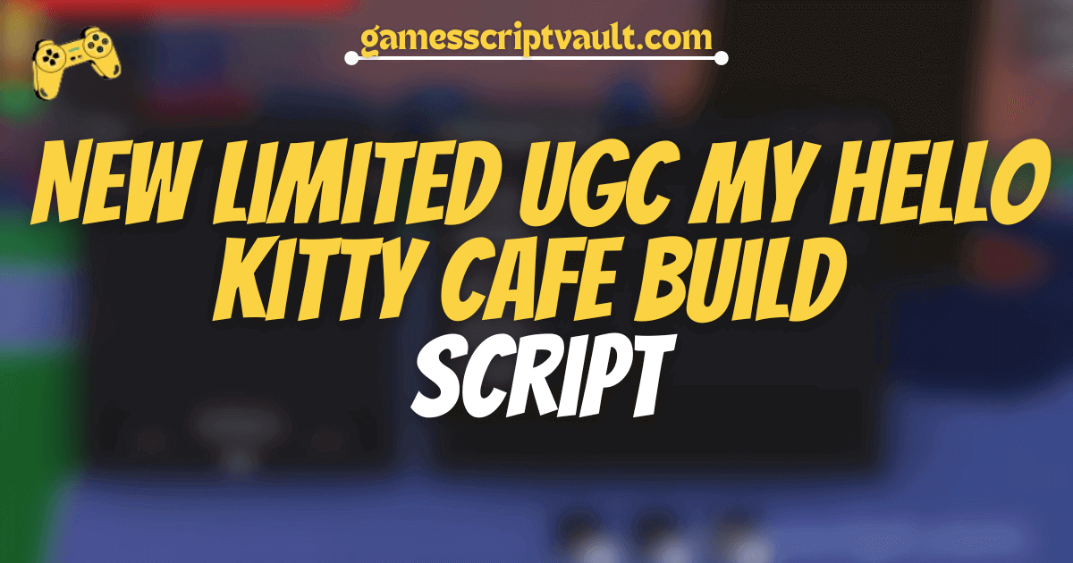 New Limited UGC My Hello Kitty Cafe Build script